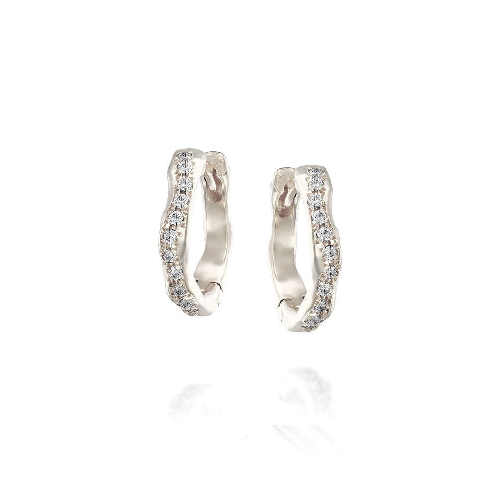 Mini Eden hoops & Diamonds - Danielle Gerber Freedom Jewelry