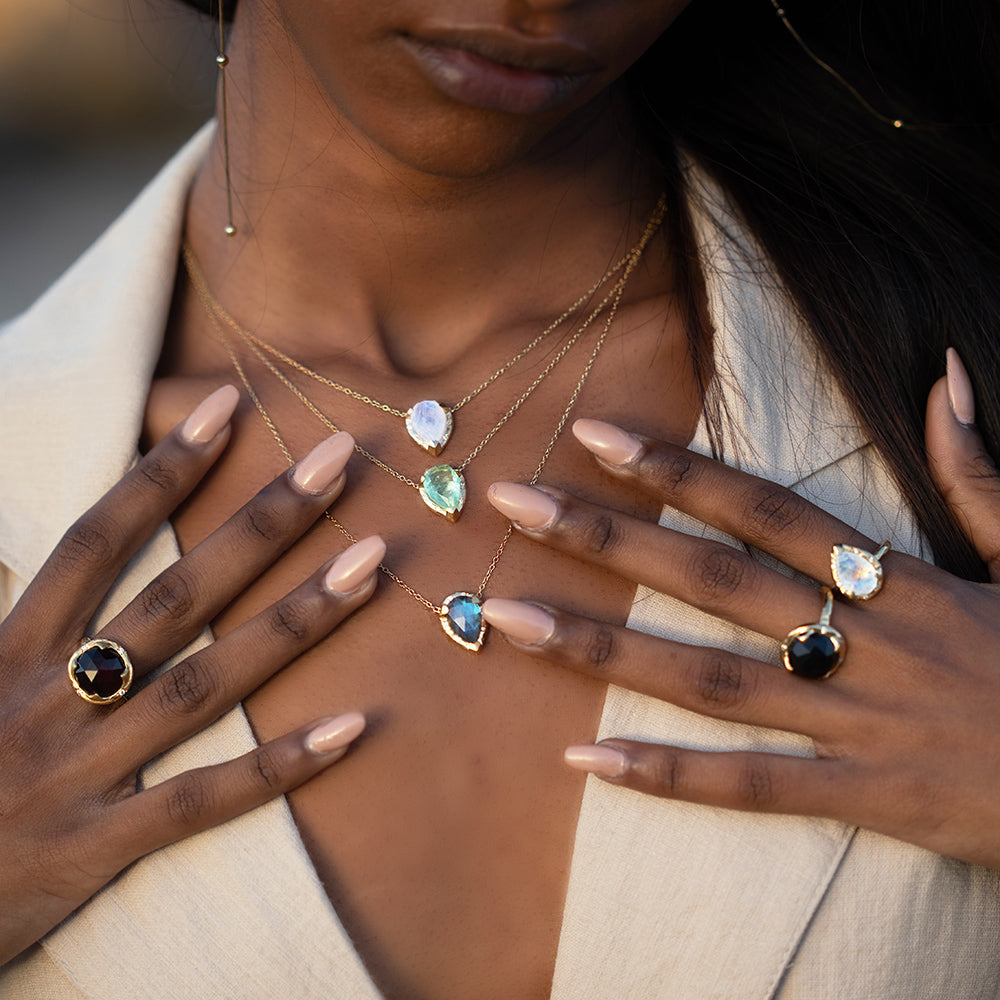 Gold Eden Necklace - Labradorite - Danielle Gerber Freedom Jewelry