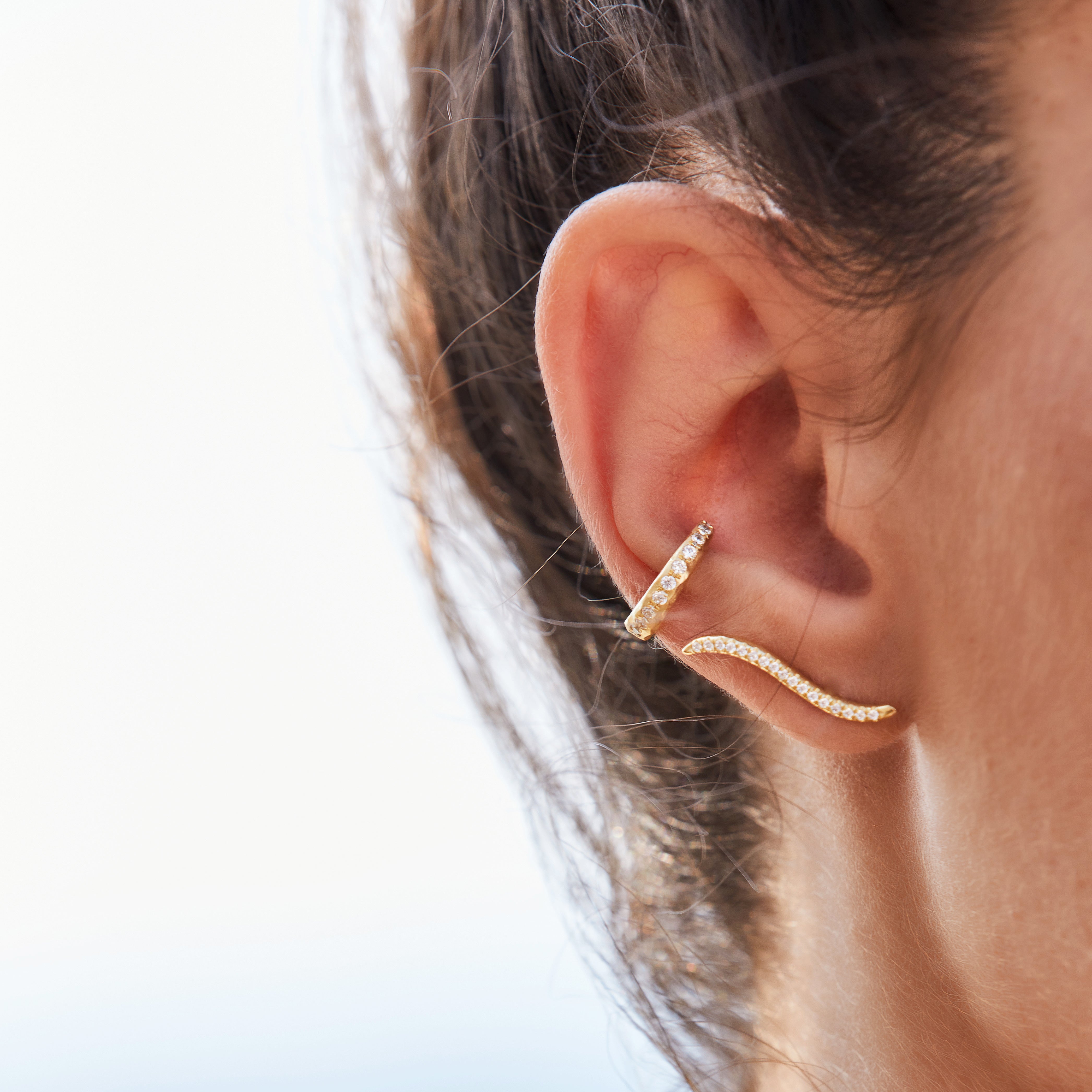 Eden Ear Cuff &amp; Diamonds - Danielle Gerber Freedom Jewelry
