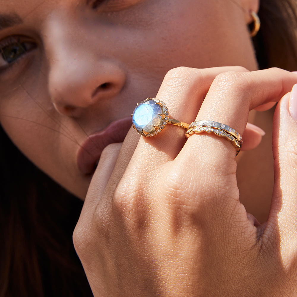 Freya Ring - Labradorite - Danielle Gerber Freedom Jewelry