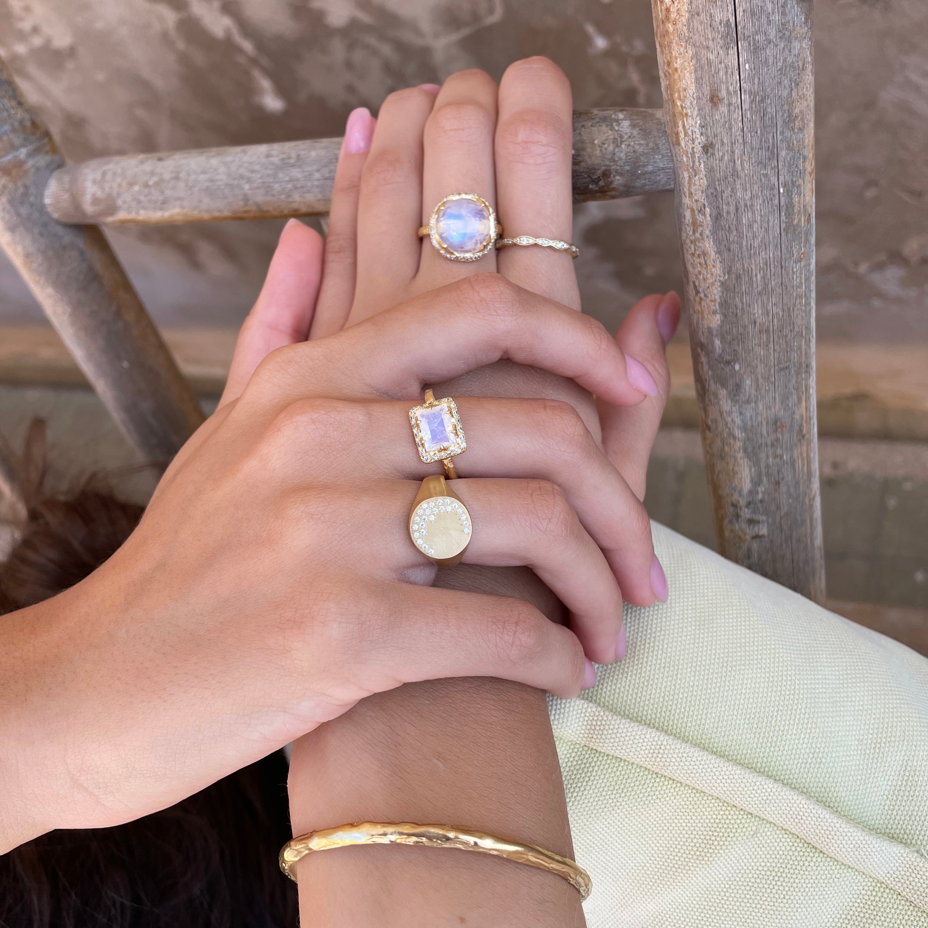 Lilith ring - Moonstone - Danielle Gerber Freedom Jewelry