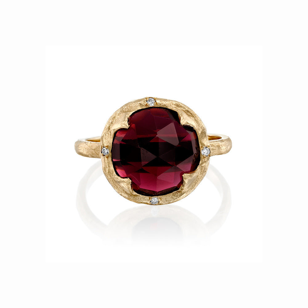 Lilith ring - garnet - Danielle Gerber Freedom Jewelry