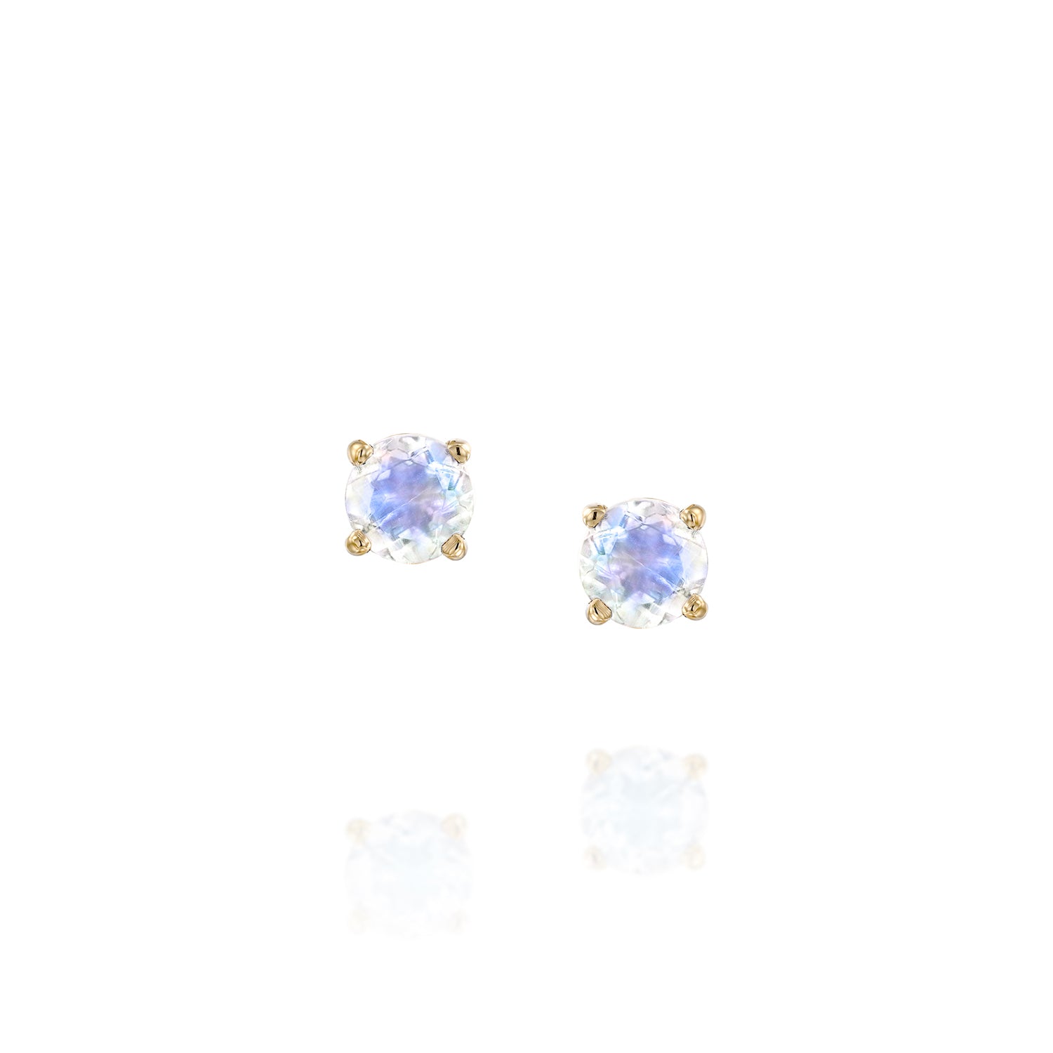 Medium Moonstone studs - Danielle Gerber Freedom Jewelry