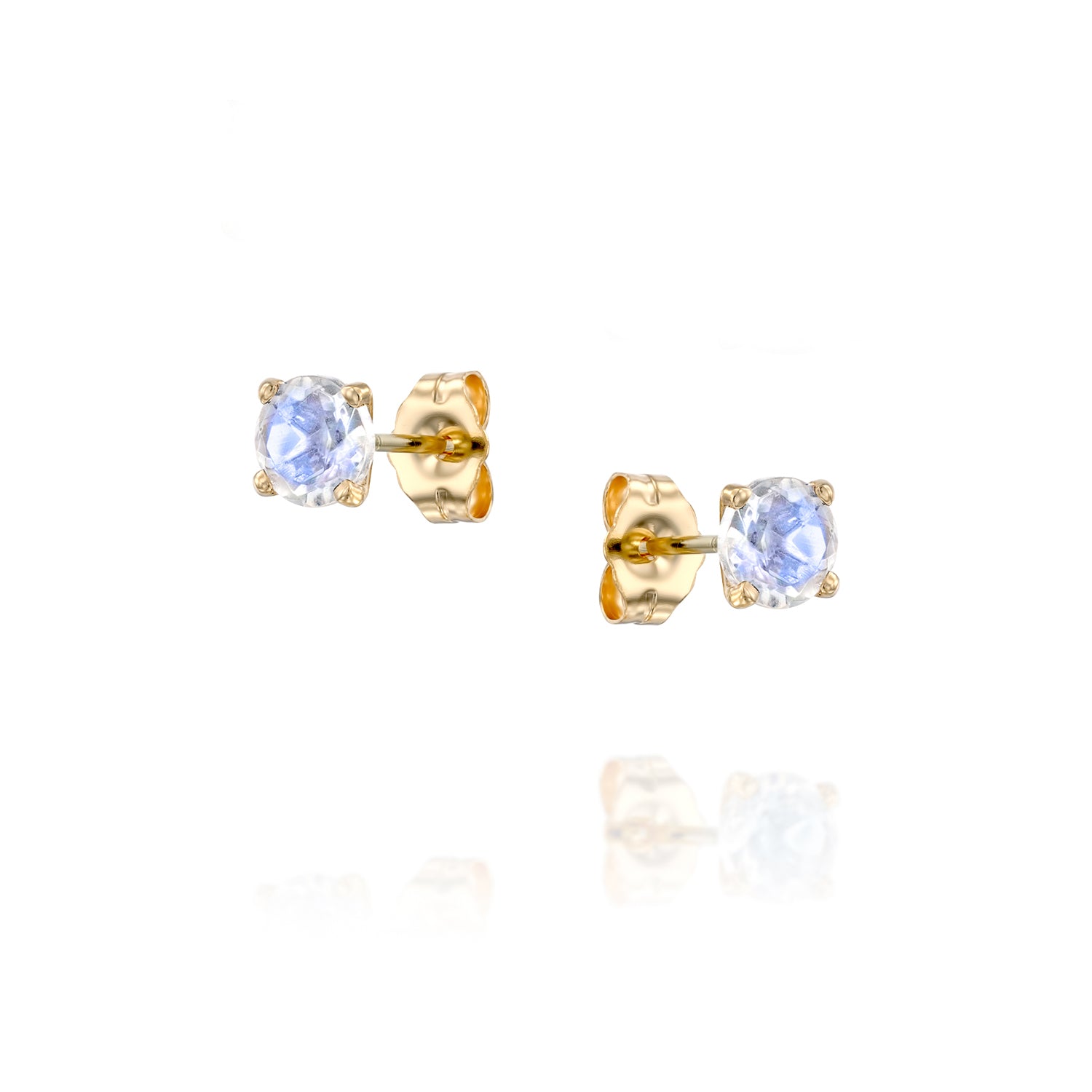 Medium Moonstone studs - Danielle Gerber Freedom Jewelry