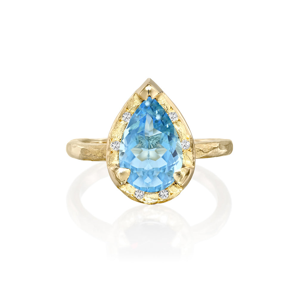 Gold Eden Ring - Topaz - Danielle Gerber Freedom Jewelry