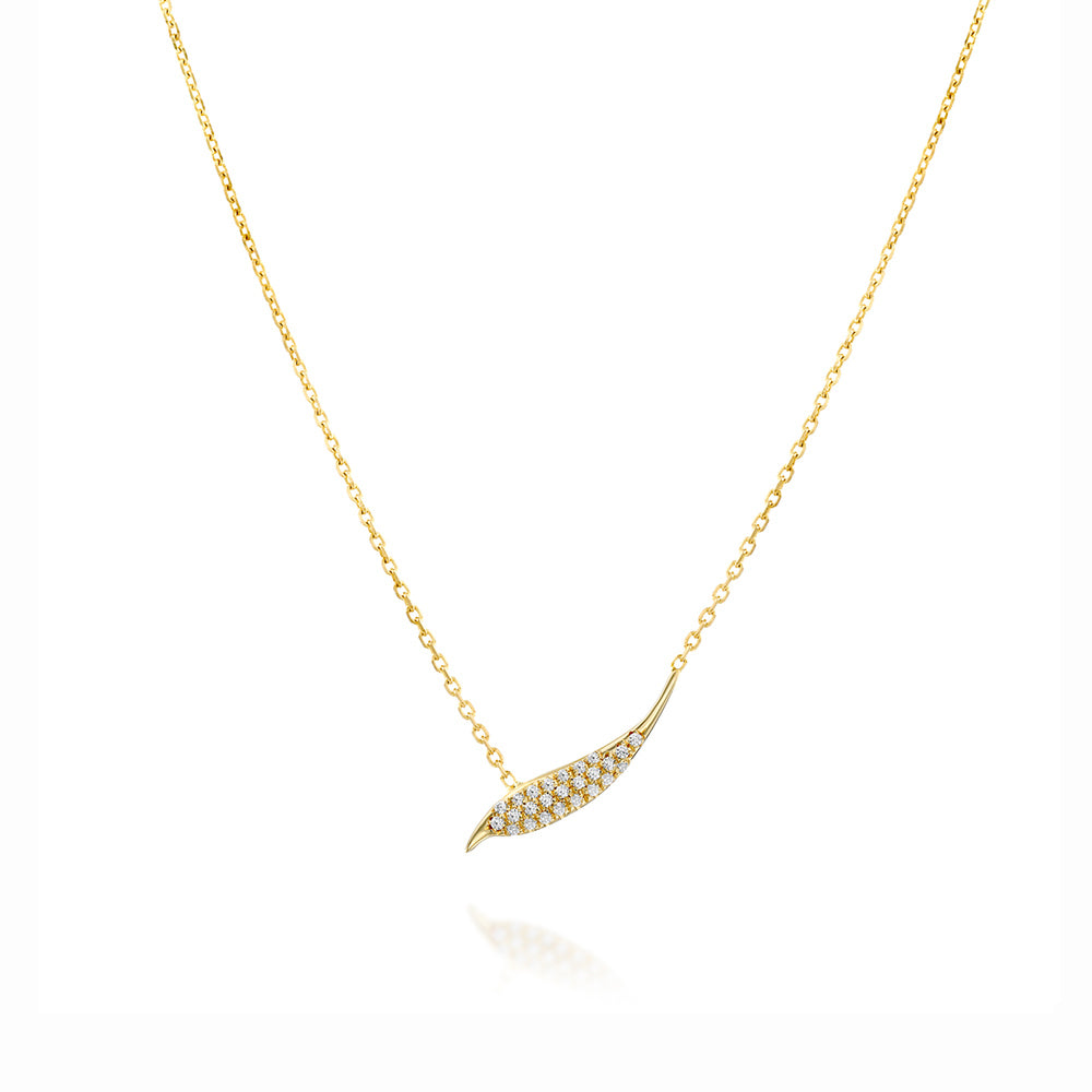 Willow Necklace and Diamonds - Danielle Gerber Freedom Jewelry