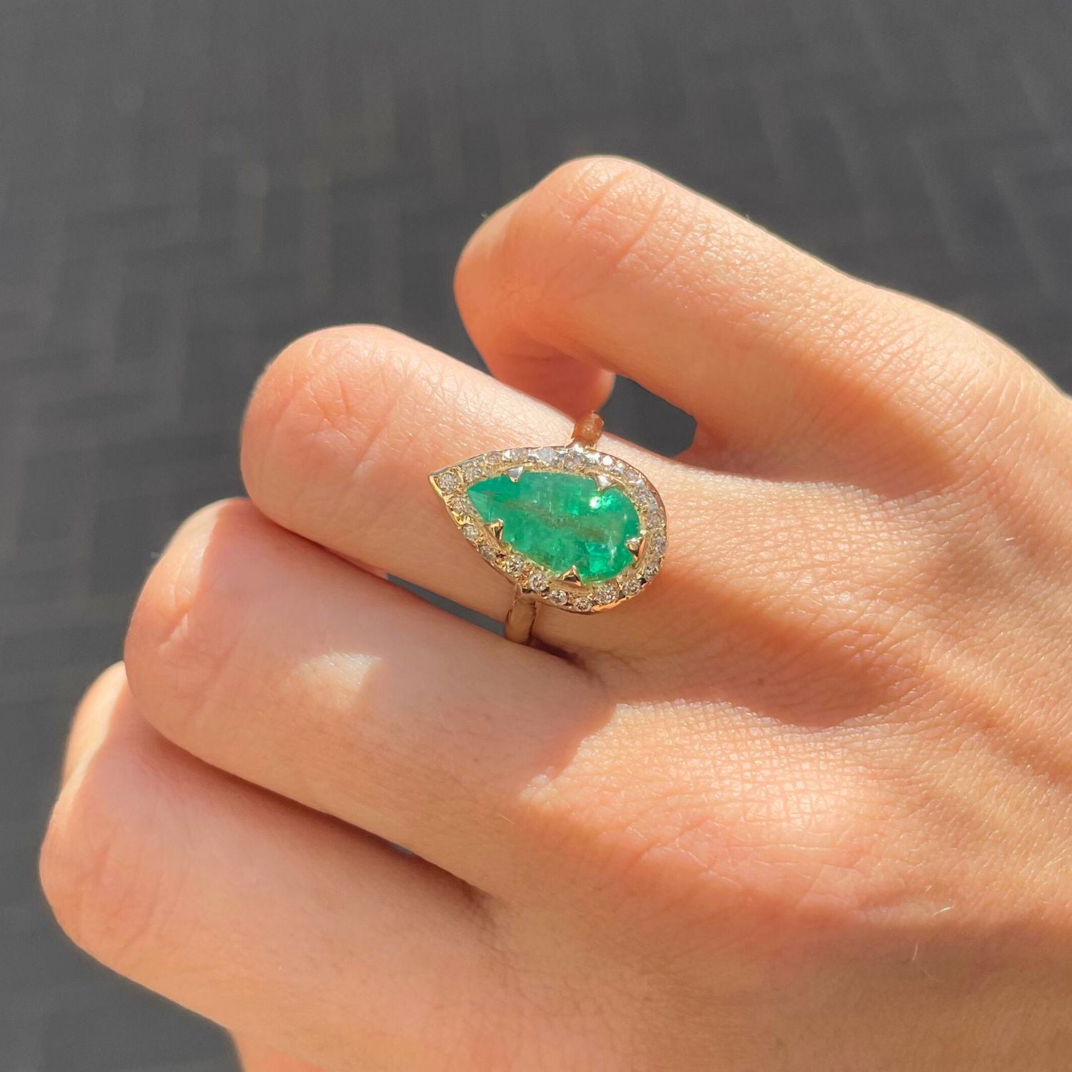 One Of A King Emerald Ring