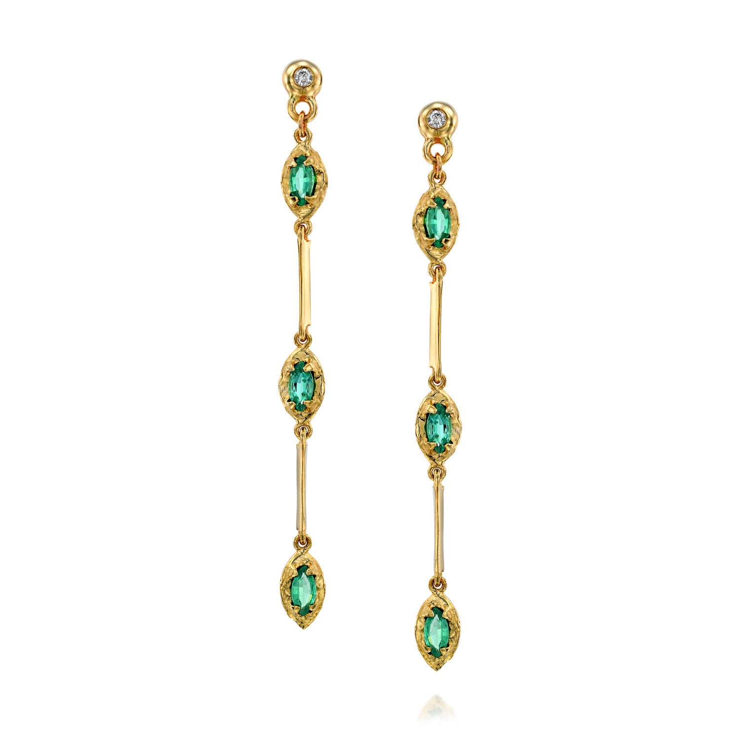 Hera earrings - emerald