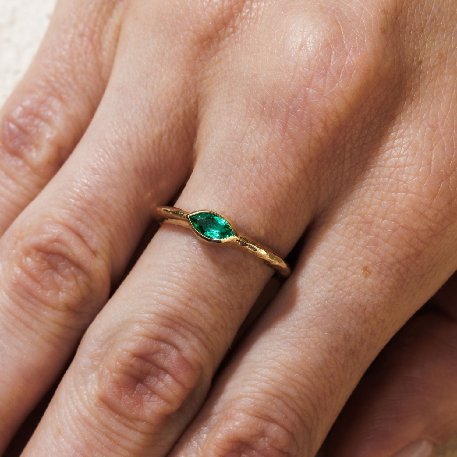Eden Marquise Ring- Emerald