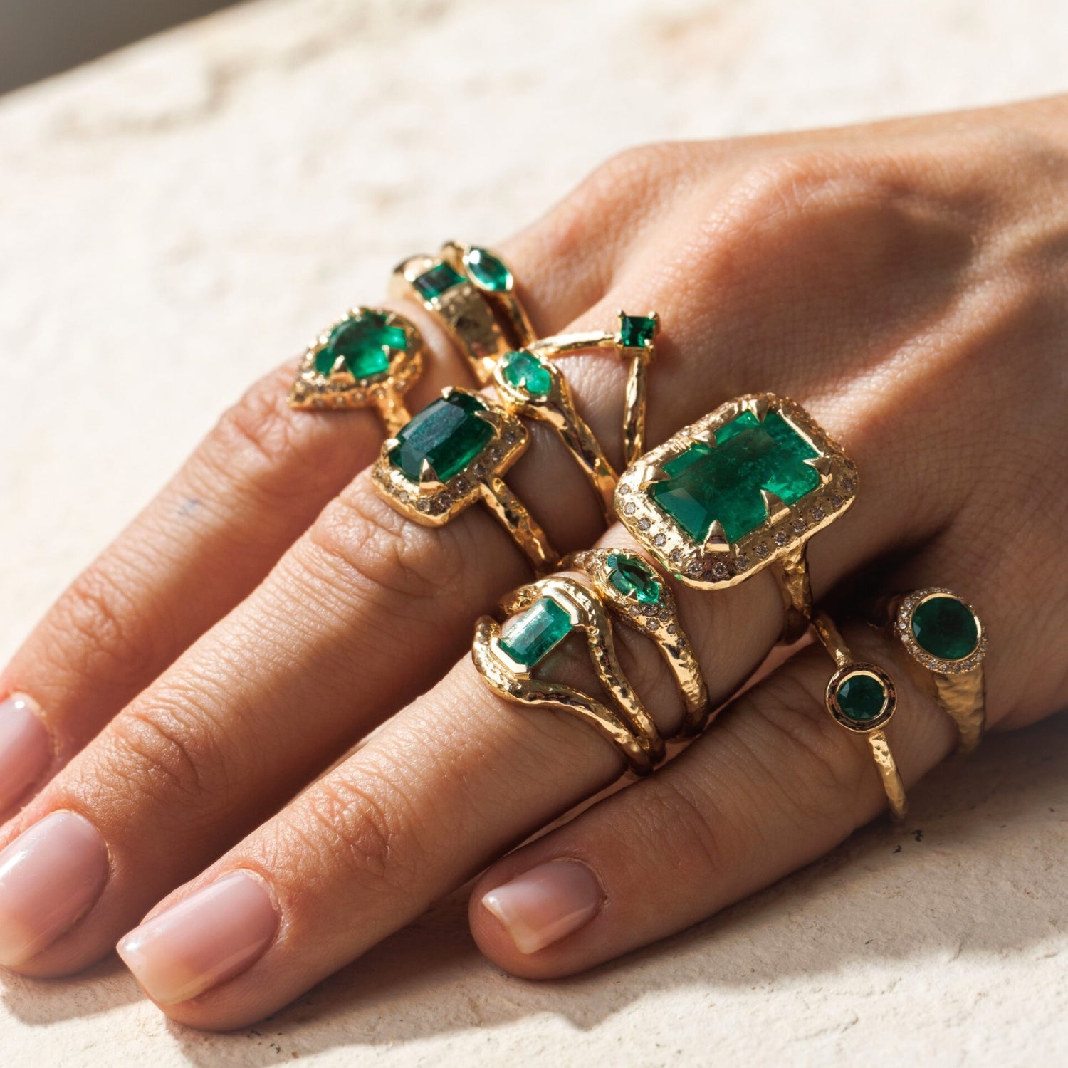 Eden Marquise Ring- Emerald