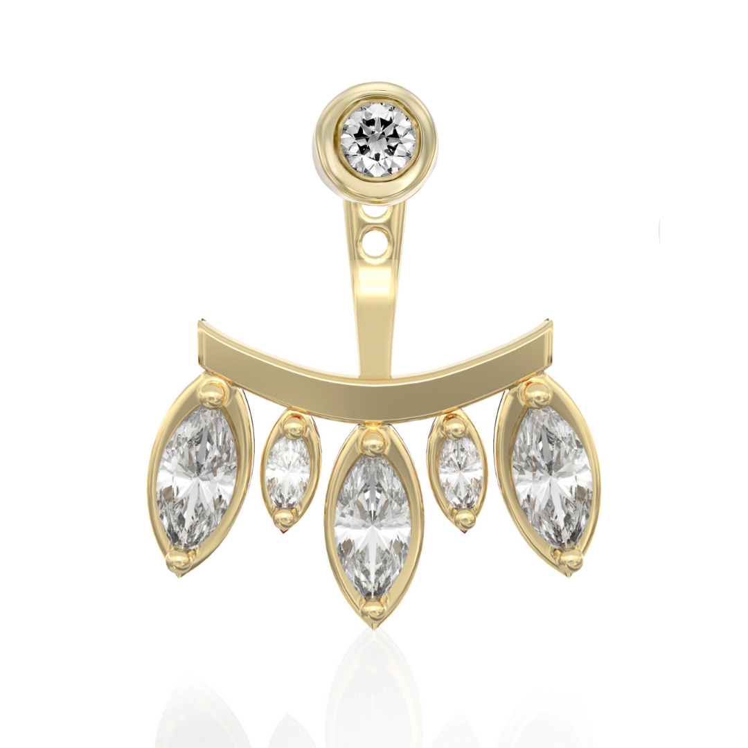 Royal Marquise Diamonds Ear Jacket