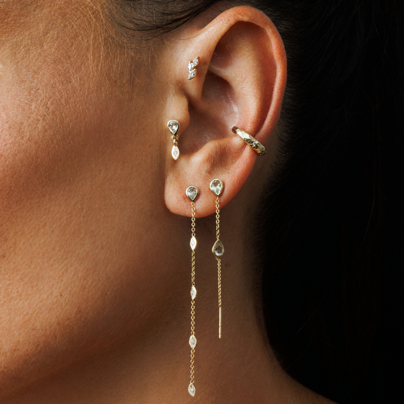 Joann earring - White Topaz