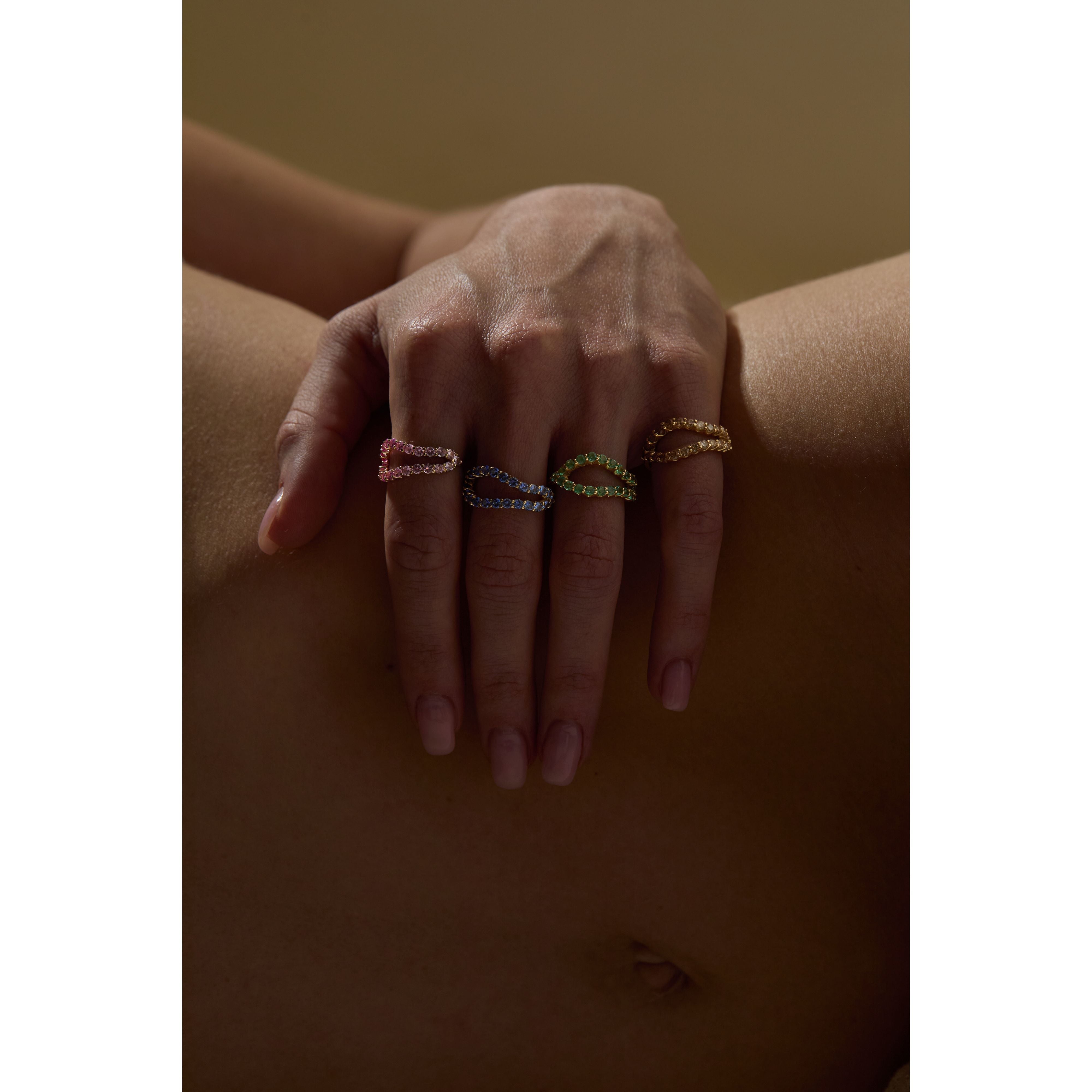 Adama Infinity Emerald Ring