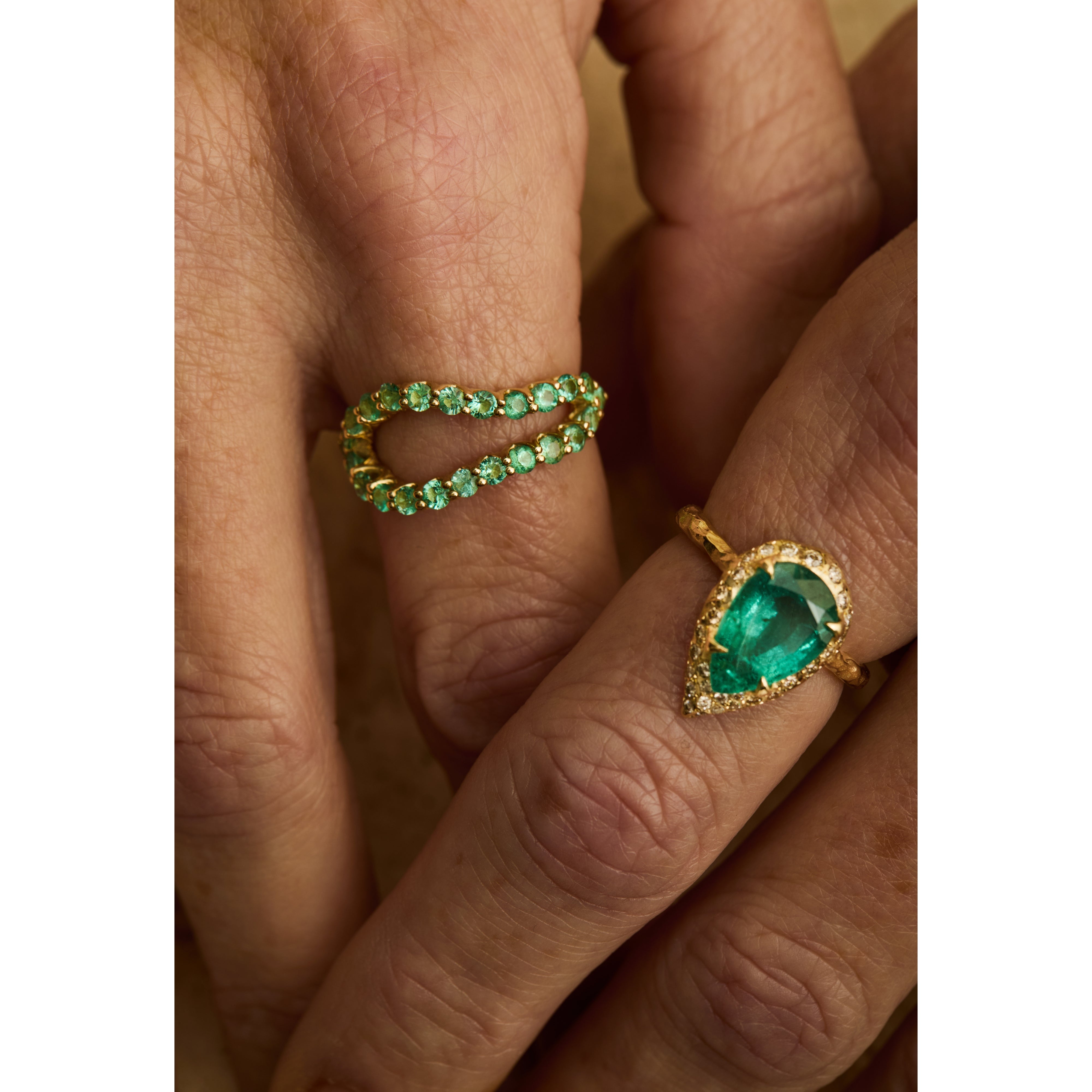 Adama Infinity Emerald Ring