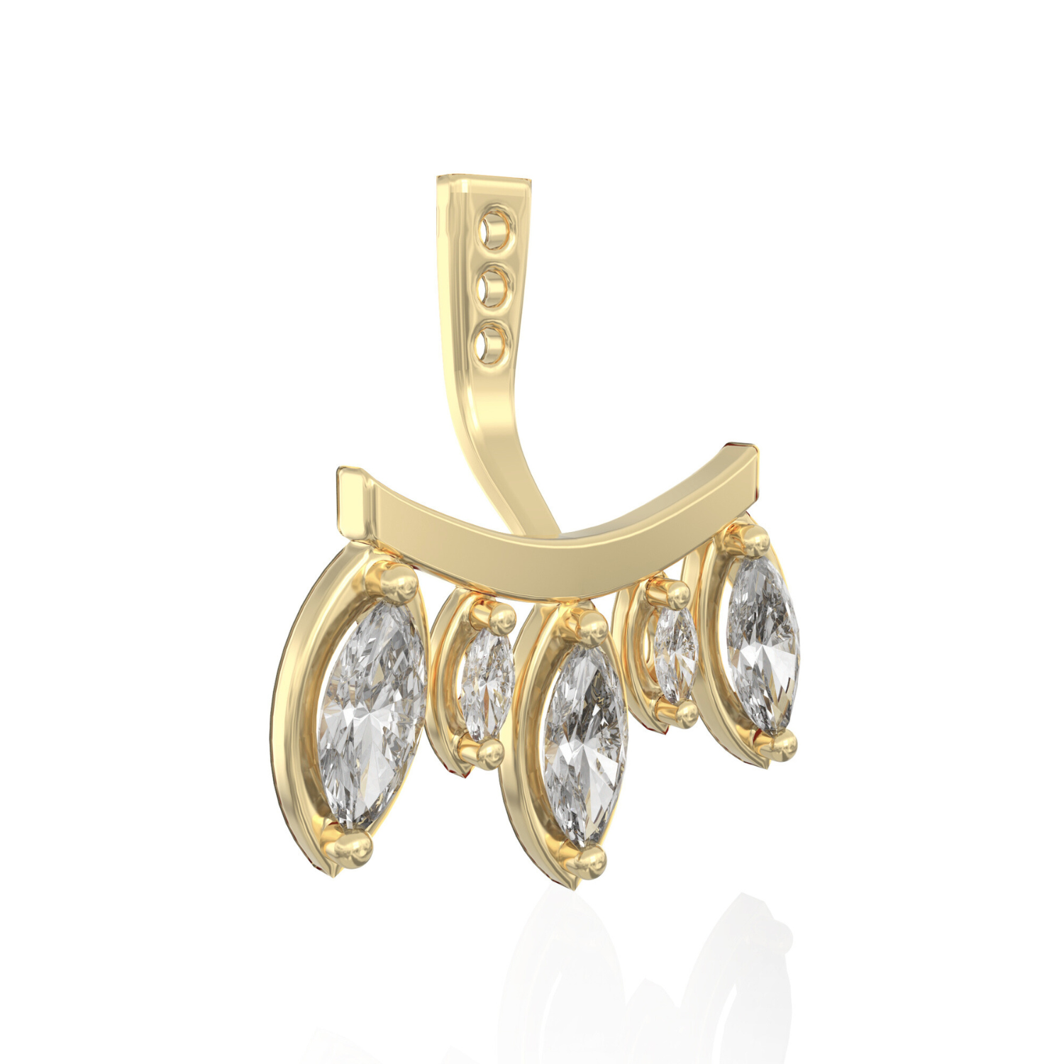 Royal Marquise Diamonds Ear Jacket