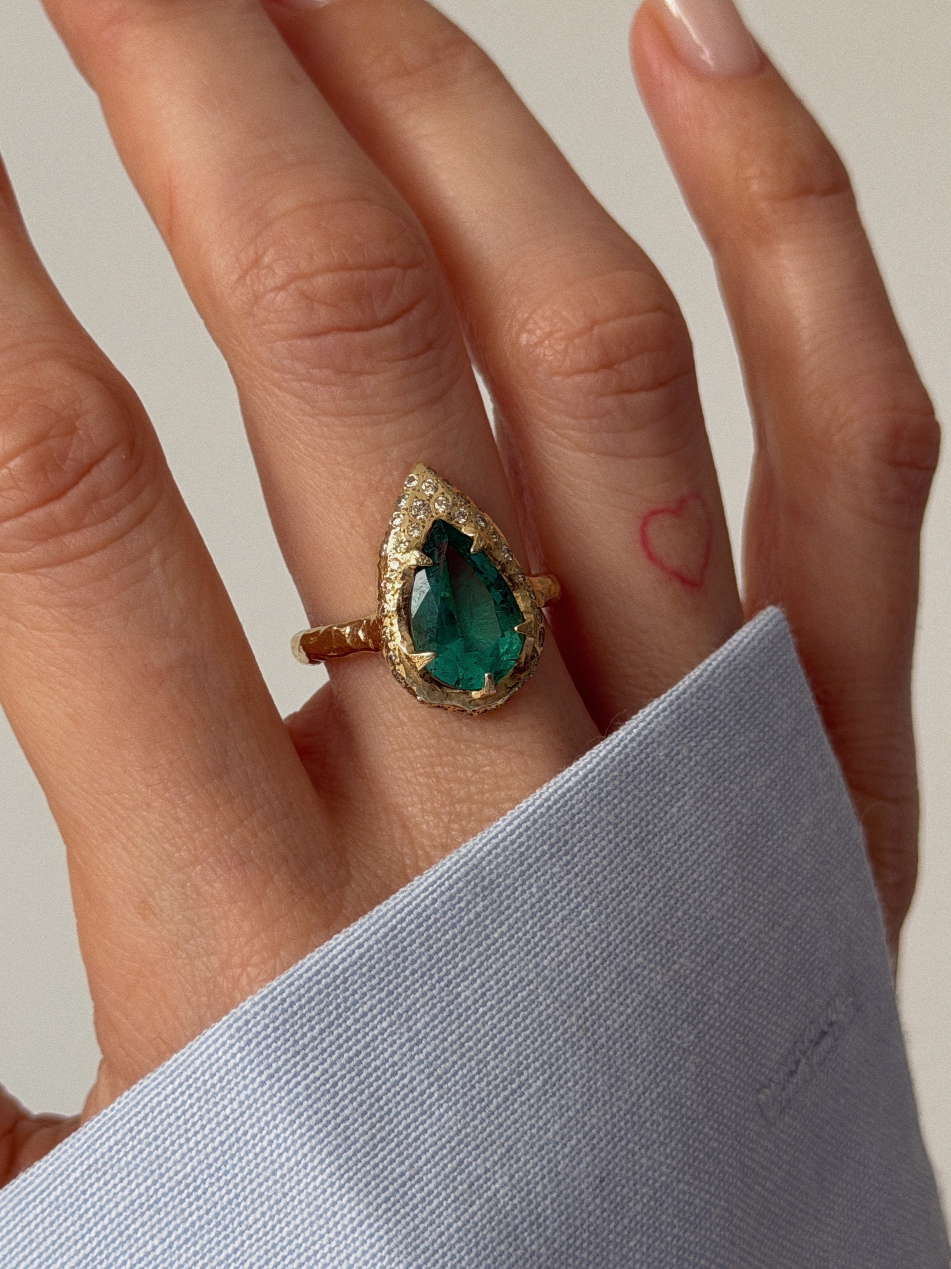 Mystic Eden Ring- Emerald