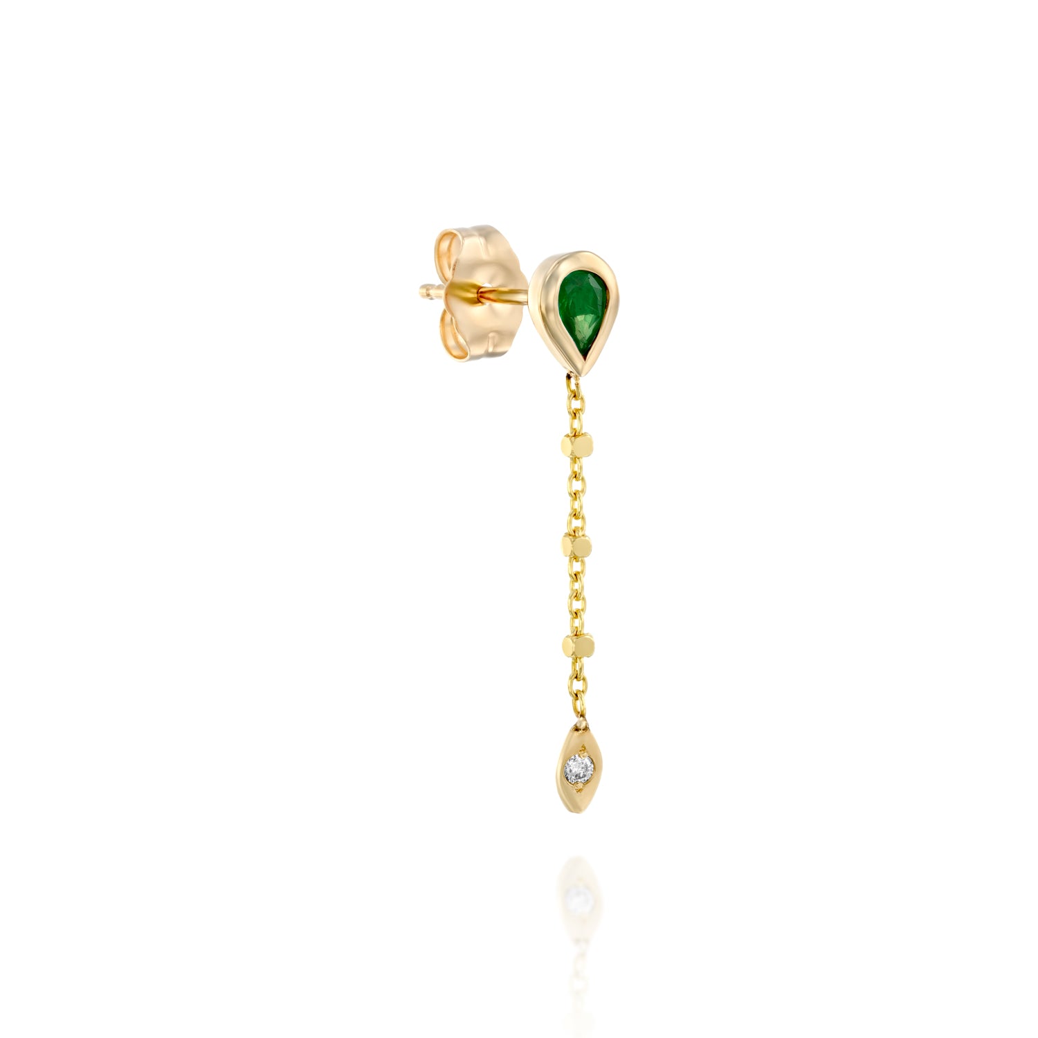 Luna Light Earring- Emerald