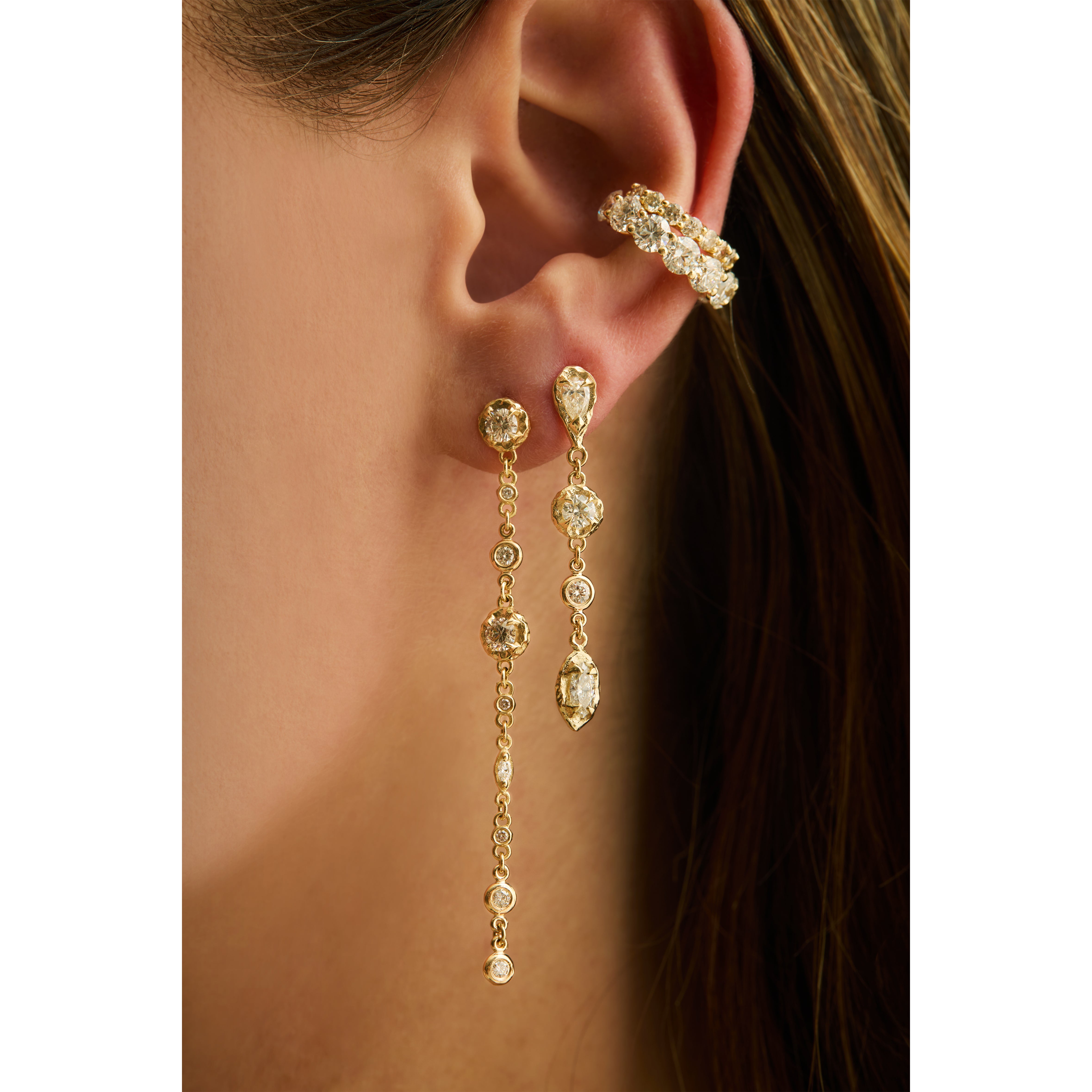 Waterfall Earrings - Diamond