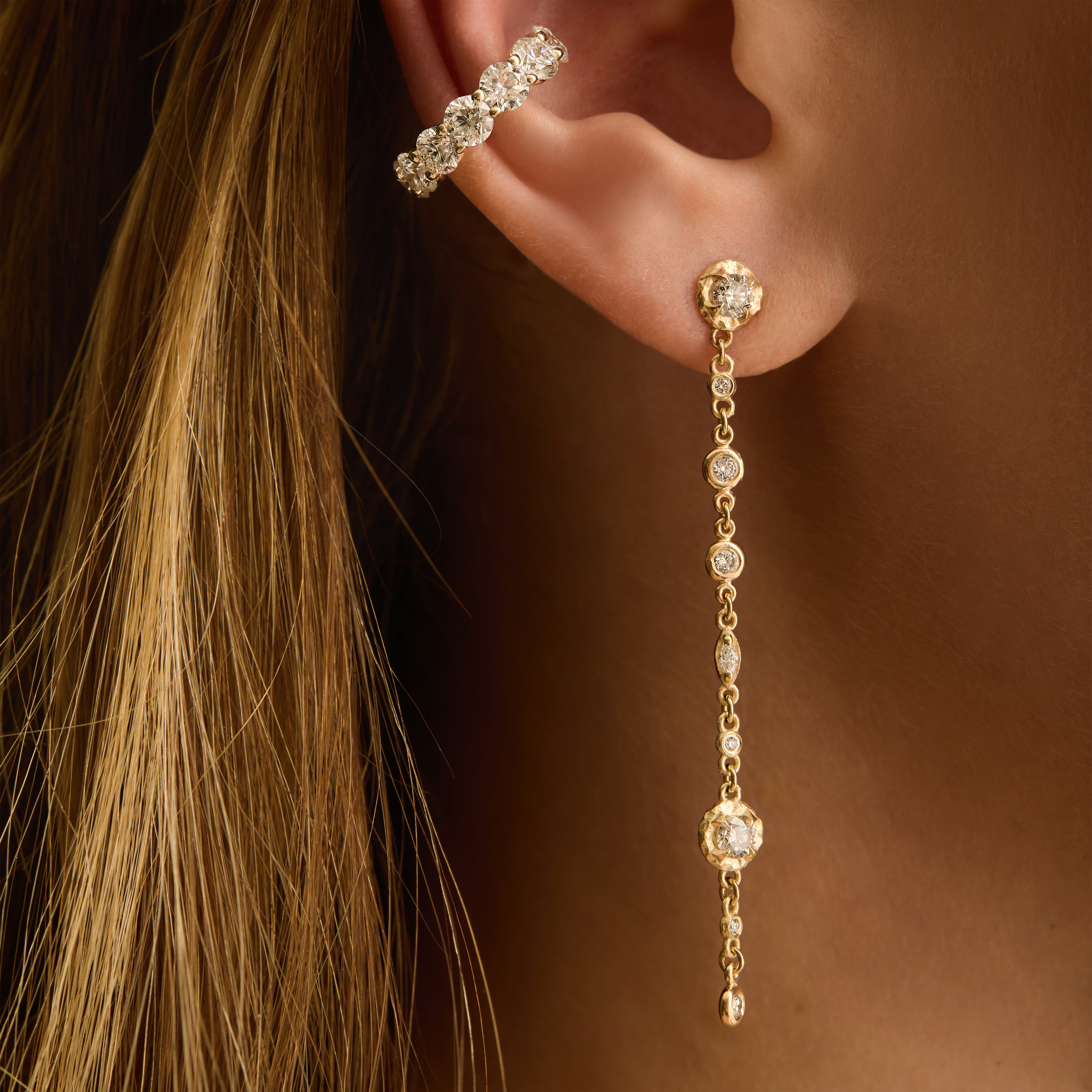 Waterfall Earrings - Diamond