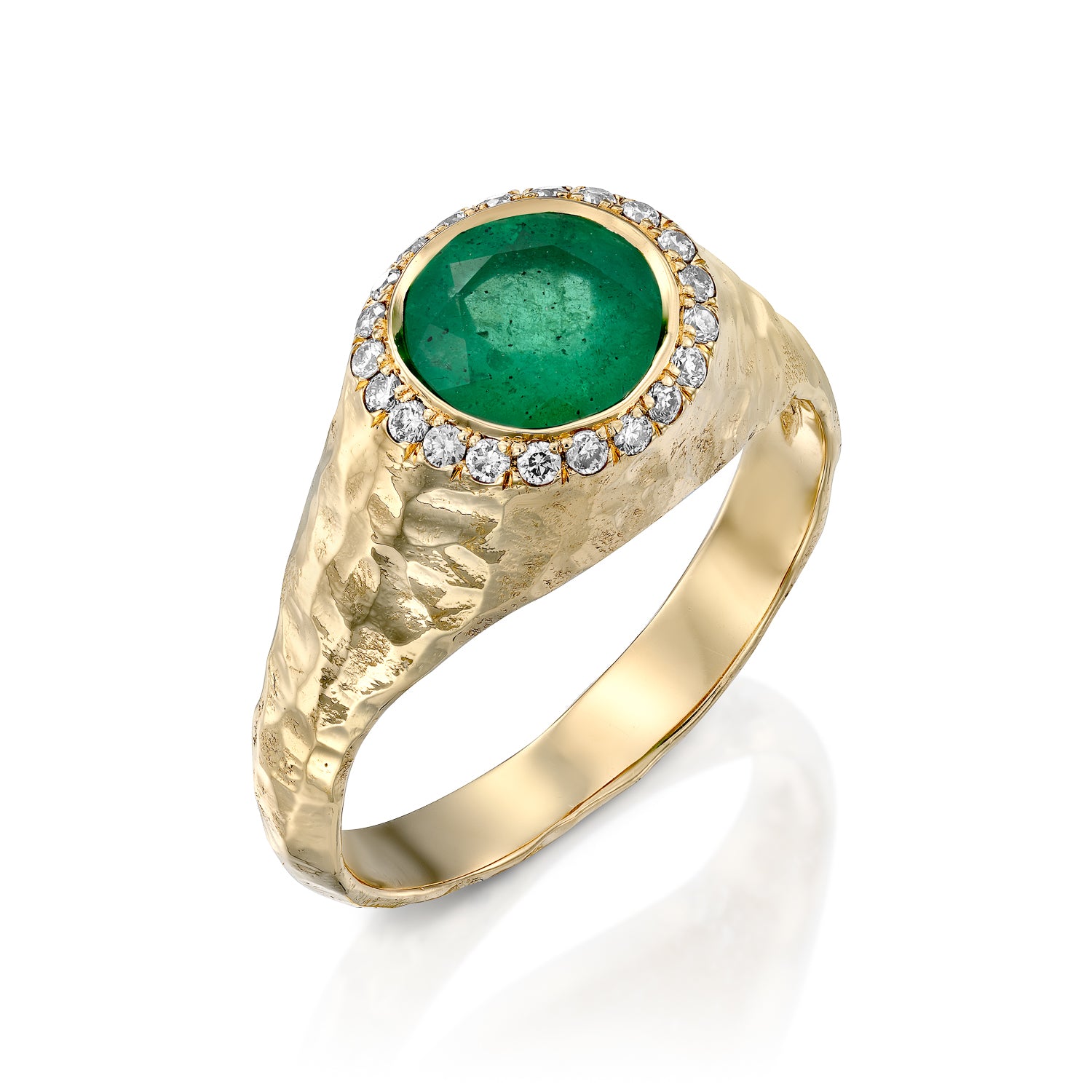 Zohar signet Ring- Emerald