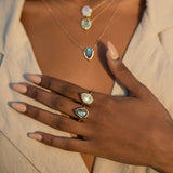 Gold Eden Necklace - Labradorite - Danielle Gerber Freedom Jewelry