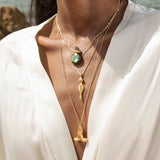 Potion in a bottle - raindrop size labradorite - Danielle Gerber Freedom Jewelry