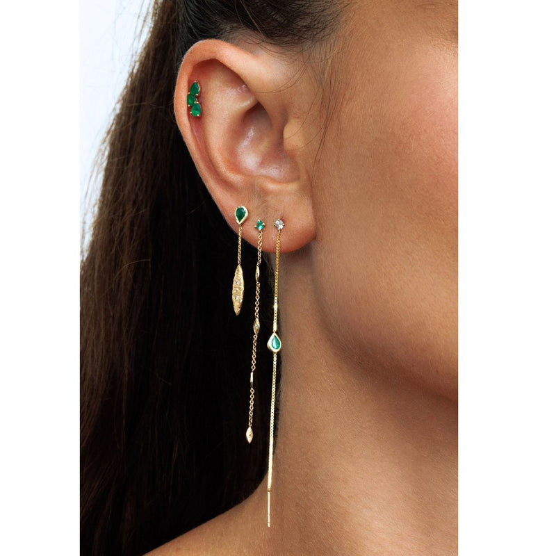 Rain Stud - Emerald