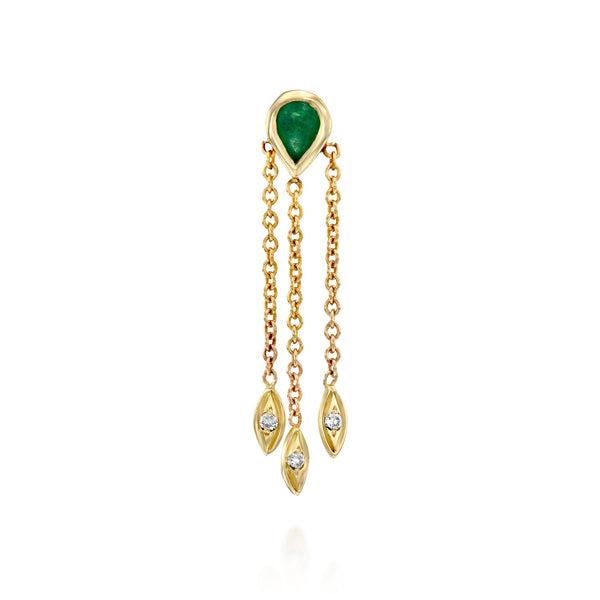 Luna earring- Emerald