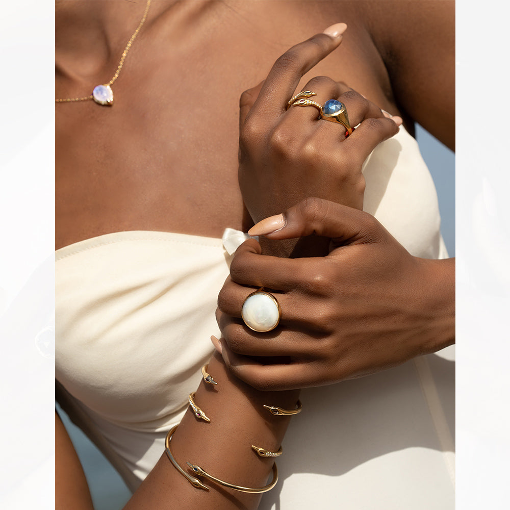 Crane cuff &amp; diamonds - Danielle Gerber Freedom Jewelry