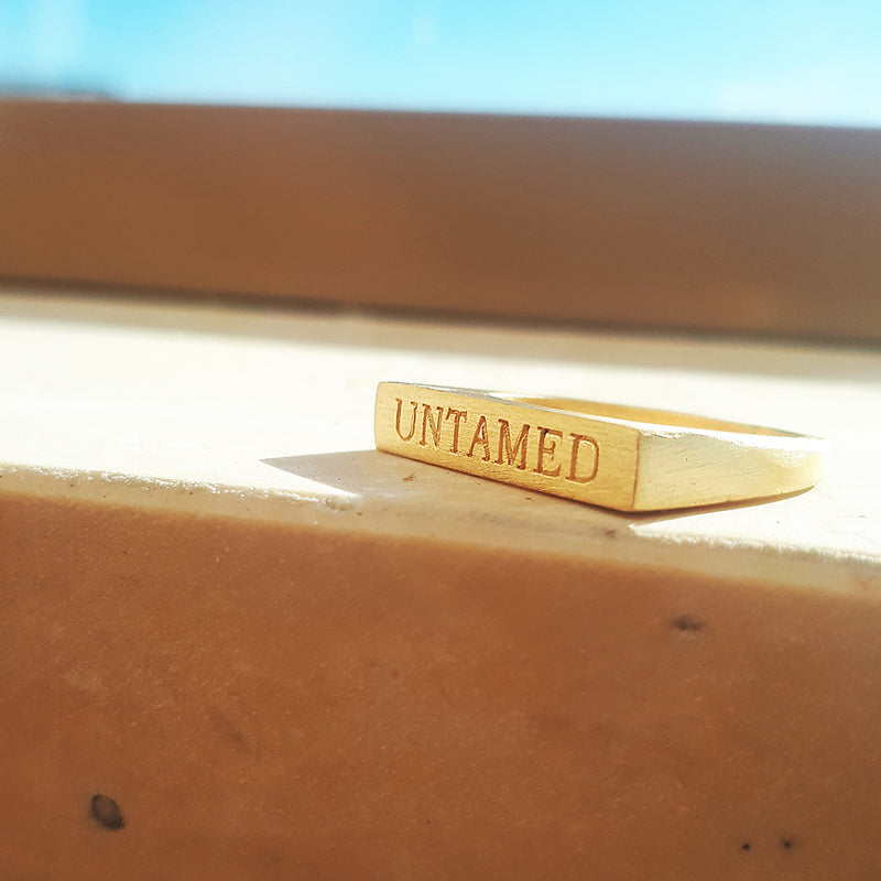 UNTAMED ring - matt gold - Danielle Gerber Freedom Jewelry