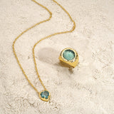 Theia Ring - Green Fluorite - Danielle Gerber Freedom Jewelry