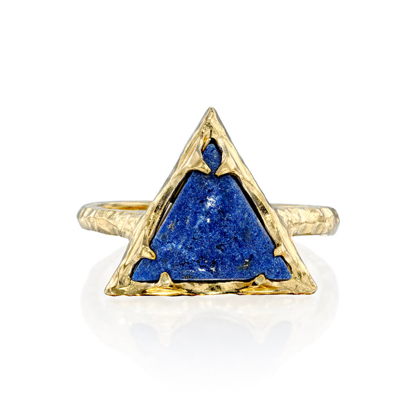 Hecate Triangle Ring - Lapis - Danielle Gerber Freedom Jewelry