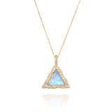 Hecate Necklace - Moonstone & Diamonds