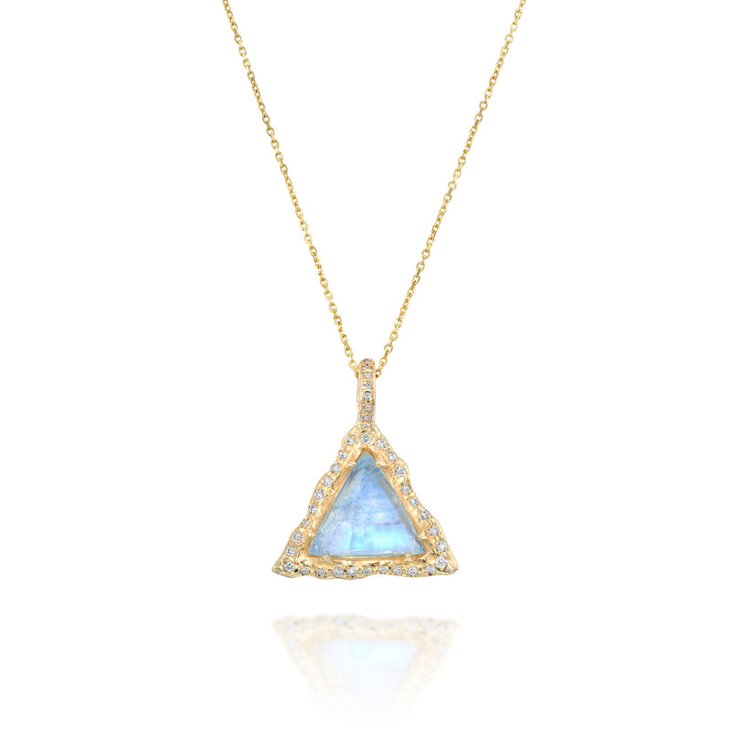 Hecate Necklace - Moonstone & Diamonds