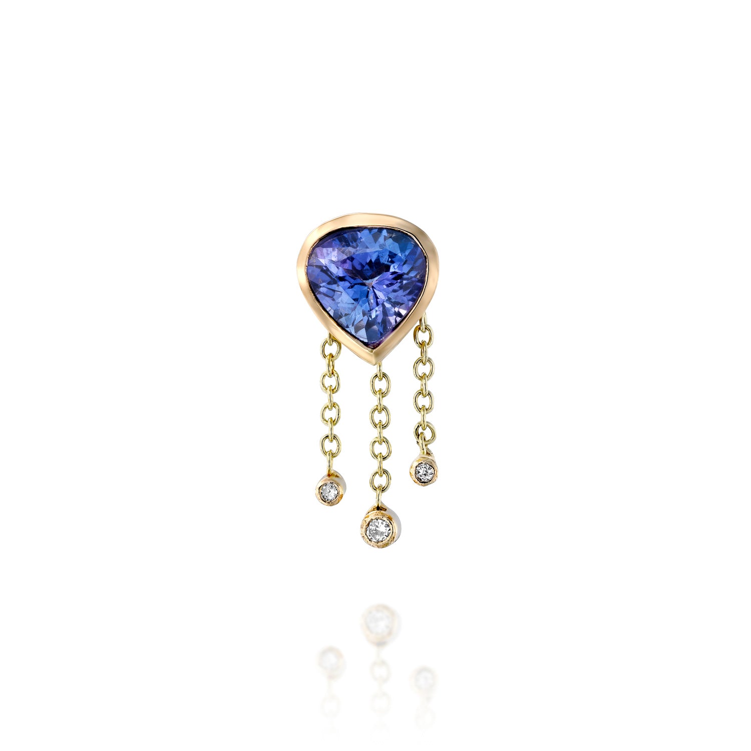 Bhagsu Earring & Tanzanite  - one of a kind - Danielle Gerber Freedom Jewelry