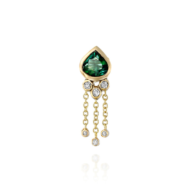 Dharamkot Earring & Lagoon Tourmaline  - one of a kind - Danielle Gerber Freedom Jewelry
