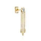 Luna earring - White Topaz
