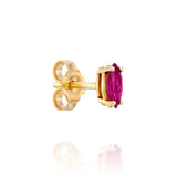 Marquise stud - Ruby
