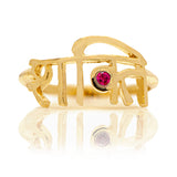 Sanskrit Shakti Ring - Gold - Danielle Gerber Freedom Jewelry