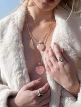 Potion bottle - Heart Rose Quartz - Danielle Gerber Freedom Jewelry