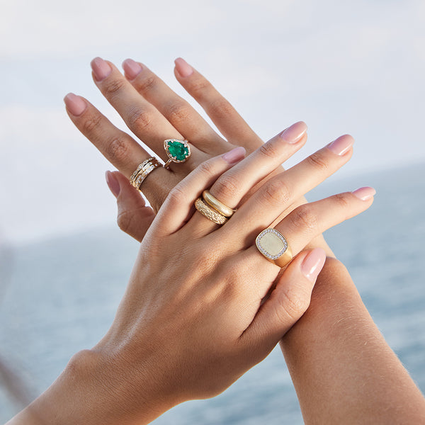 Mystic Eden Ring - Emerald - Danielle Gerber Freedom Jewelry
