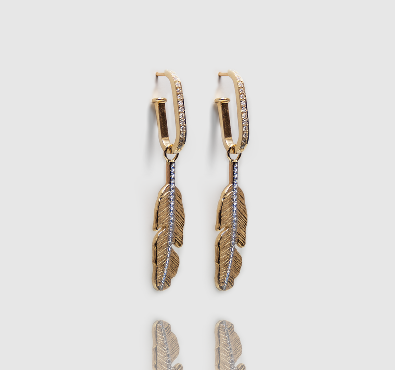 Modular Feather Earrings - Danielle Gerber Freedom Jewelry