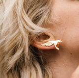 Hummingbird Earrings - 14K Gold - Danielle Gerber Freedom Jewelry
