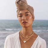 Inanna Links Necklace - Moonstone & Diamonds - Danielle Gerber Freedom Jewelry