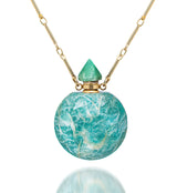 potion in a bottle - Faceted Amazonite - Danielle Gerber Freedom Jewelry