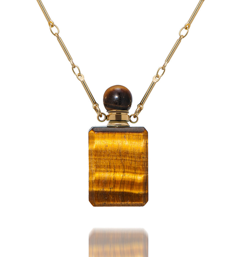 Potion in a bottle - Tiger's Eye Rectangle - Danielle Gerber Freedom Jewelry