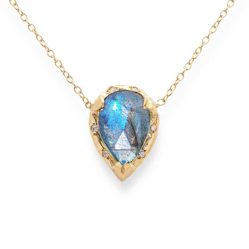 Gold Eden Necklace - Labradorite - Danielle Gerber Freedom Jewelry