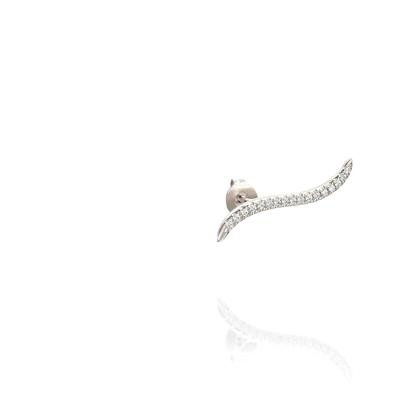 Flowy ear climber & diamonds - Danielle Gerber Freedom Jewelry
