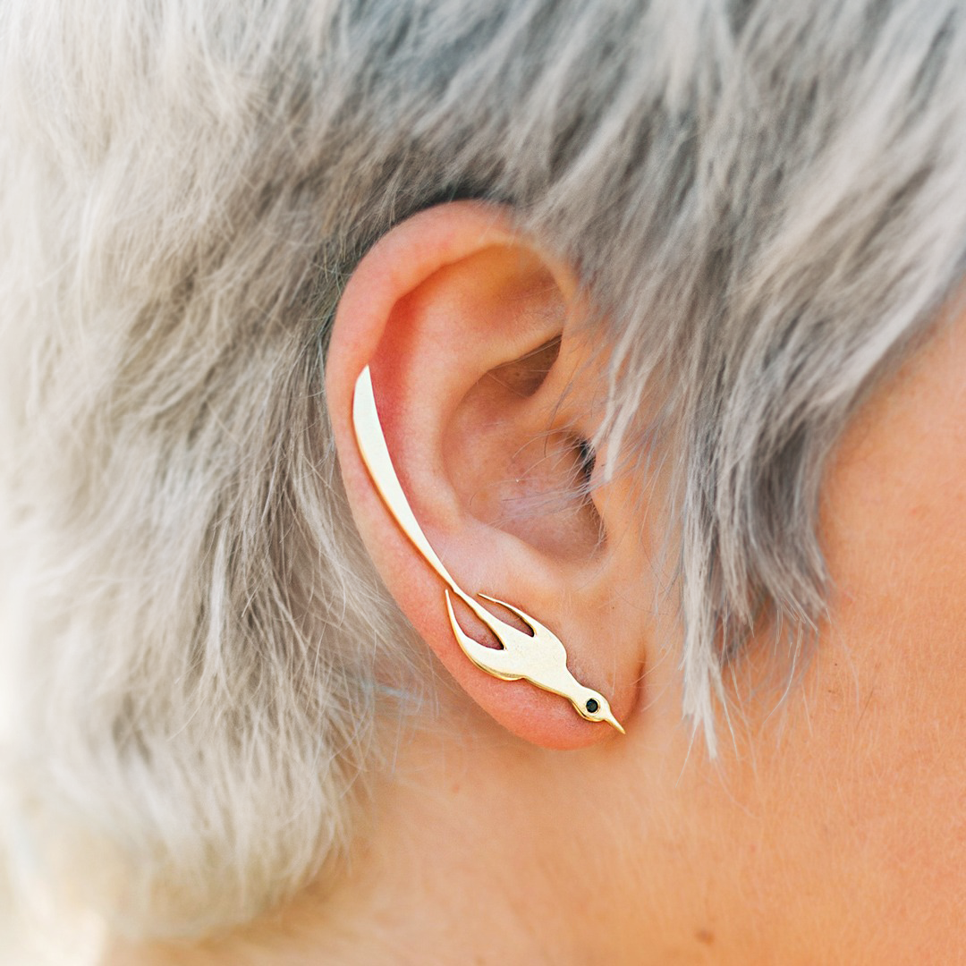 Phoenix Earrings - Silver - Danielle Gerber Freedom Jewelry