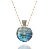 Potion bottle - Labradorite Medium size - 14K GOLD - Danielle Gerber Freedom Jewelry